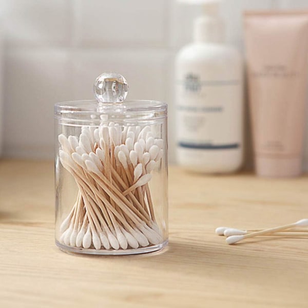 Dispenser Apoteksburkar Badrum, Hållare Förvaringsbehållare Genomskinlig Plastburk