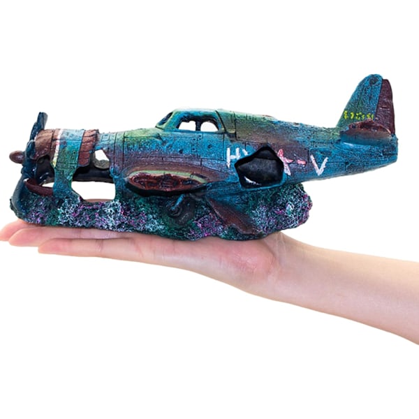 Akvariumdekorasjon, Fiske Tank Stein Harpiks Kampfly Ornament, Fiske Tank Landskapsforming Kreativ Liten Jager Dekor Style 2