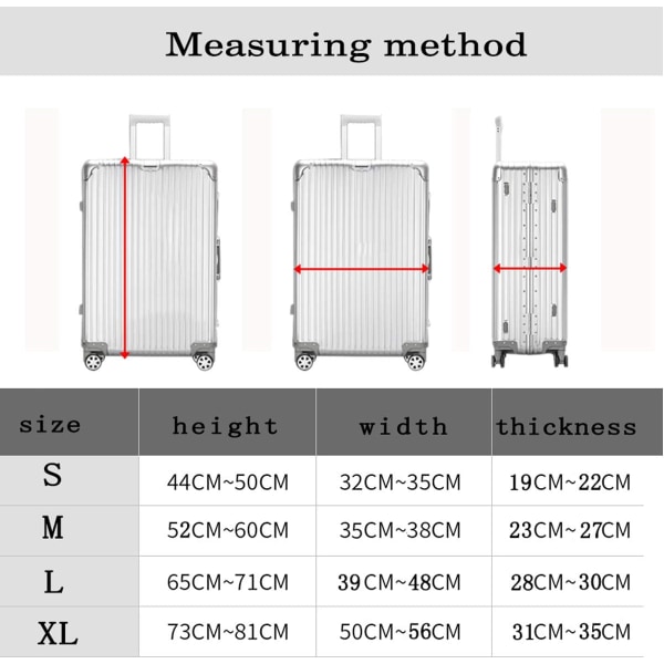 Rejsebagage Cover Bagage Kuffert Beskytter Passer til 18-32 Tommer Bagage map XL