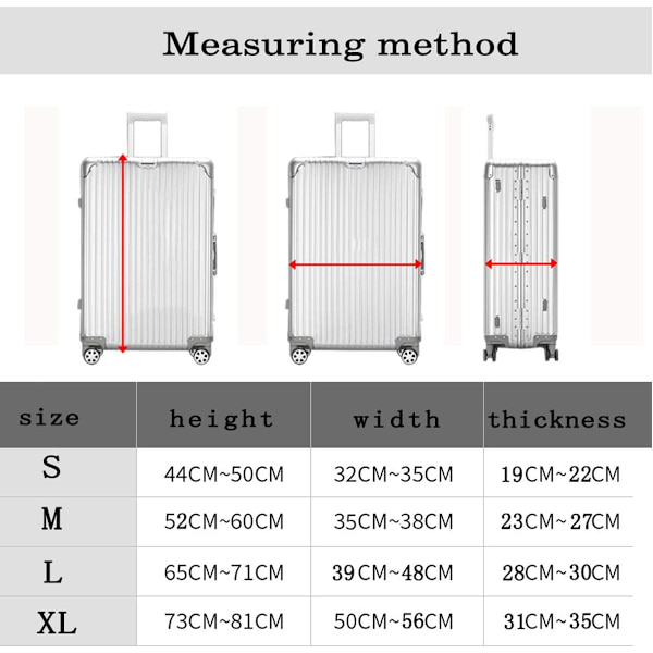 Resväska Skydd, Bagage Skydd, Passar för 18-32 Tums Resväskor Cat B M