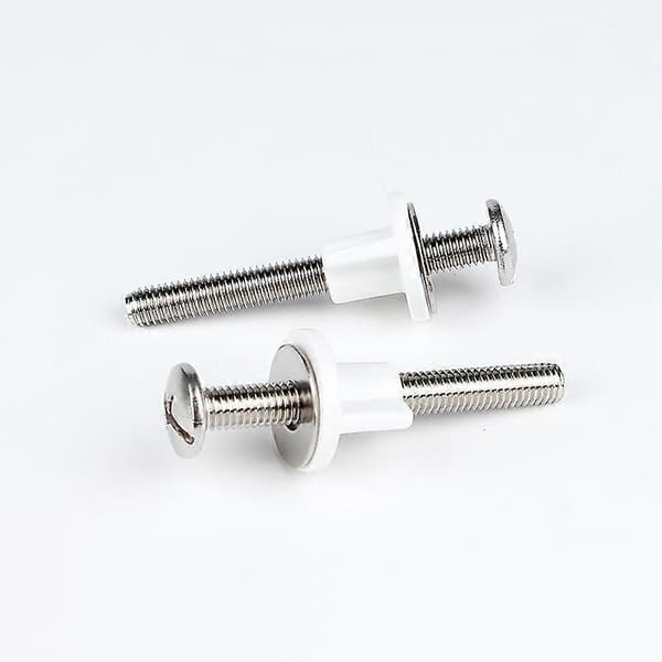 Toalettsetefeste med 2 muttere og 2 avstandsstykker, lengde 74mm