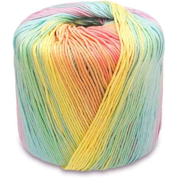 Pehmeä Virkkauslanka, Monivärinen Puuvilla Neulonta Lanka Käsin Neulonta Lanka Kudonta Lanka Virkkaus Lankaa multicolor