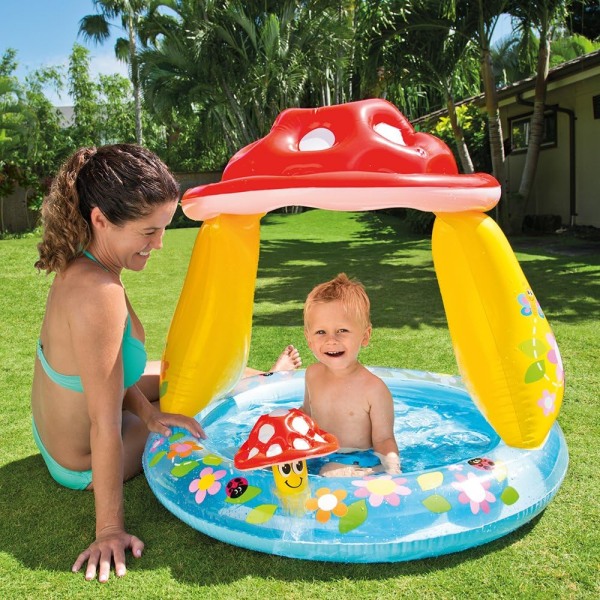 Mushroom baby Pool, 40" x 35", for 1-3 years old