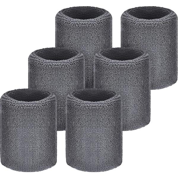 6 kpl Urheilurannekkeet Imuvat Hikinauhat Koripallolle, Urheilulle cool gray