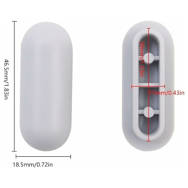 4 stk. Universal Toiletsæde Buffer Universal Toiletsæde Buffer Kit Plastik Toiletsæde Bumper Udskiftning