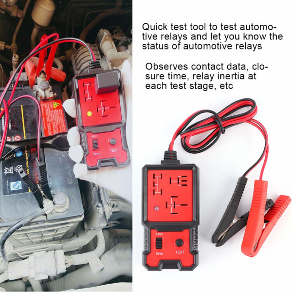 Automaattinen releen testaaja, 12V elektroninen automaattinen releen testaaja Auto Car Diagnostic Battery Checker Tool