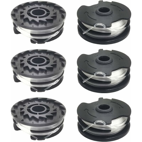 6 kappaleen pakkaus vaihtokeloja LIDL Parkside PRTA 20-Li A1, B2, C3, PRT 550 A1, A3, PRT 300 A1 -trimmerille