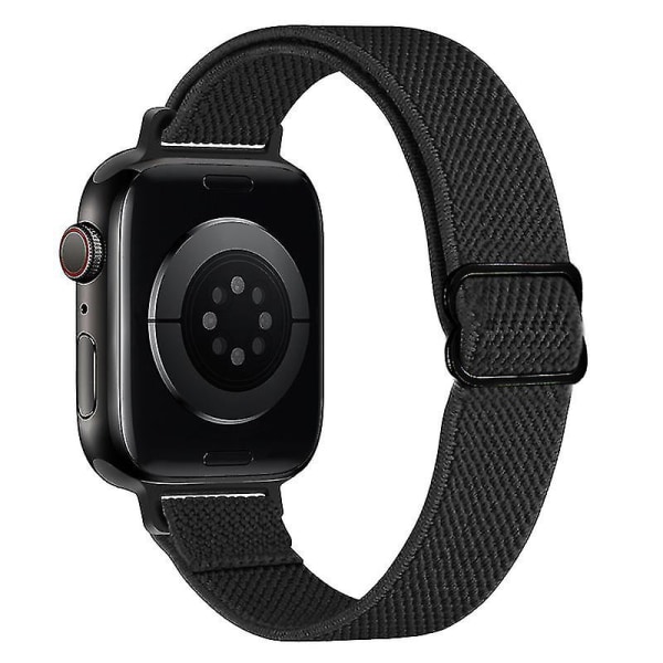 Rem for Apple Watch Band 38 40 41mm Smal Tynn Strekkbar Sløyfe Nylon Håndleddsrem For Iwatch Series