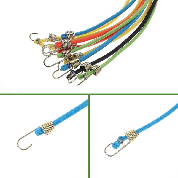 20-pack gummistroppar med krokar - Mini gummiband - Med krokar - Justerbart gummiband
