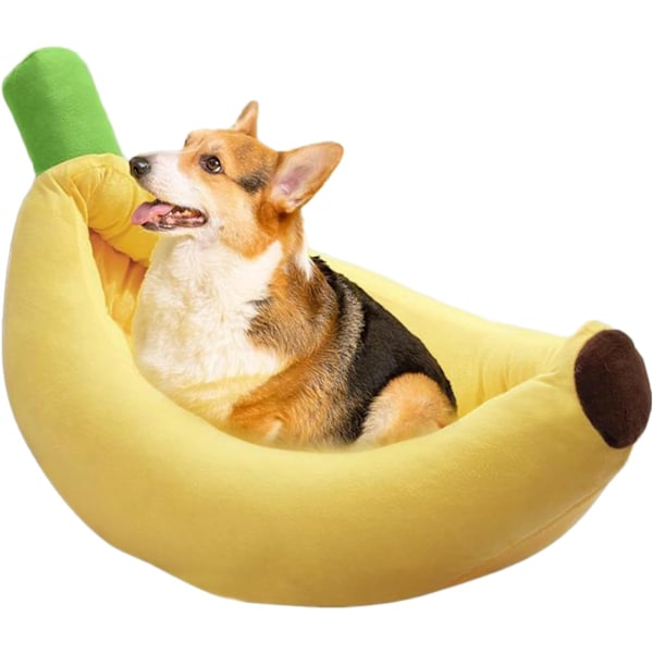 Söt Banan Kattbädd Hus Husdjur Inomhus Mjuk Varm Mysbädd Hund Valp Katt Bo Hus Mysig Sovbädd Lugnande Bädd