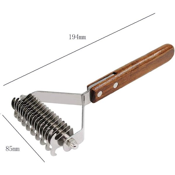Flokebørste og pleiebørste for hunder og katter Undercoat Rake (Dual)