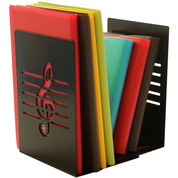 par av Creative Note-läget av solid musik på metall stöd för böcker Serre-livres för barn amatörer av musik Dekoration av byrå à domicile