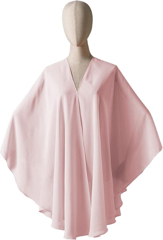 Chiffon Skjerf Stola Bolero Dame Til Aftenkjole Festlig Bryllup deep red