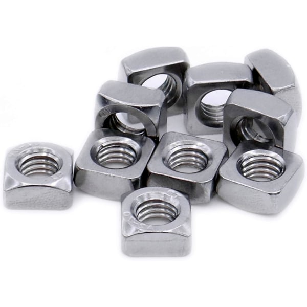 M8 (8mm) Square Nut (Chamfered) – Stainless Steel (A2) (Pack of 20)