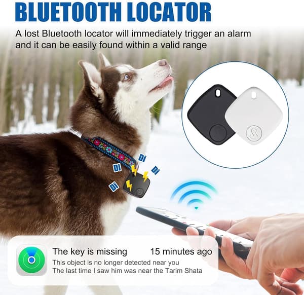 Bluetooth 4G GPS Tracker kompatibel med Apple Find My App (kun iOS), 2-pak