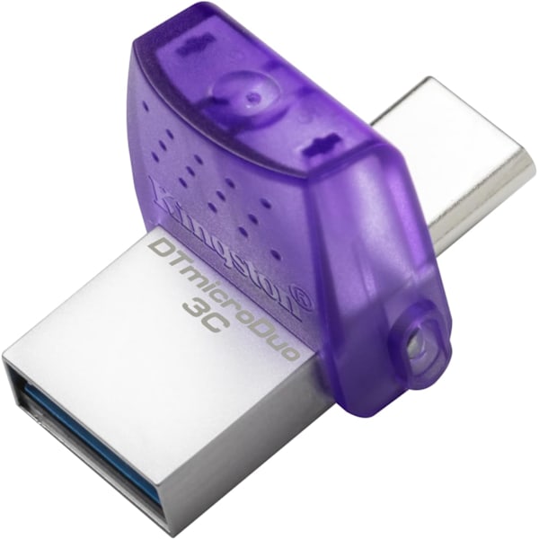 Kingston DataTraveler microDuo 3C USB Flash Drive 64GB USB Gen 3 Type-C og Type-A - DTDUO3CG3/256GB 64G