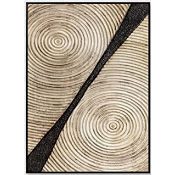 3-delad canvas linjetextur affischuppsättning, endast målning, ingen ram 30*45cm