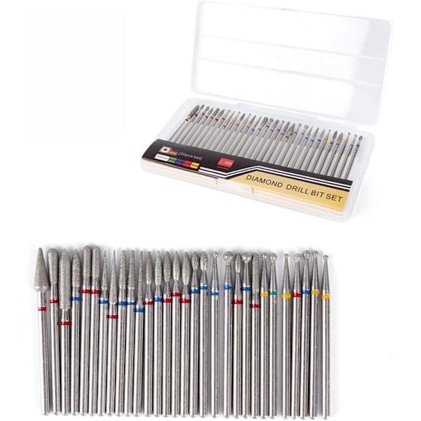 30 stk. Negleboremaskine Diamant Professionelle Negleboremaskine Bits Fjern Gel Akryl Hud Negleboremaskine Bits Set 2
