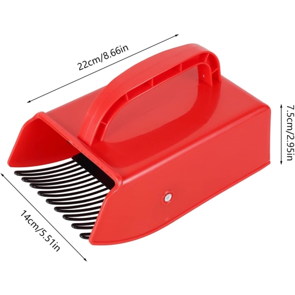 Blåbärs- och bärplockare med metallkam, fruktplockare för vinbär, svarta vinbär, plockare