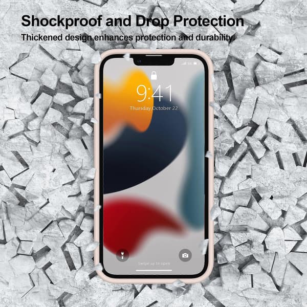 Magnetisk deksel designet for iPhone 13 (Lys Rosa)
