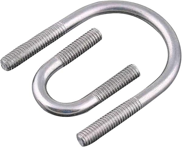 304 Rostfritt Stål U-Bult, U-Bult Med Muttrar, M6×60mm, 3st