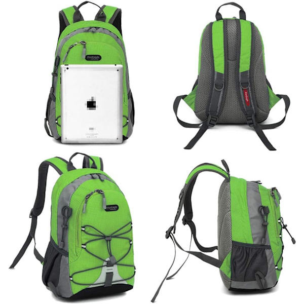 10\" Vattentät Sport Ryggsäck för Barn, Lämplig för Barn Under 5 År, 10L Lätt Ultralätt Barn Skolväska Apple Green