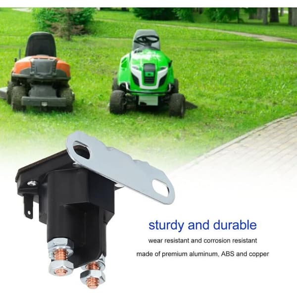 1 st DC 12V Aluminium ABS Koppar Startrelä Solenoid Gräsklippare för MTD 725 04439B