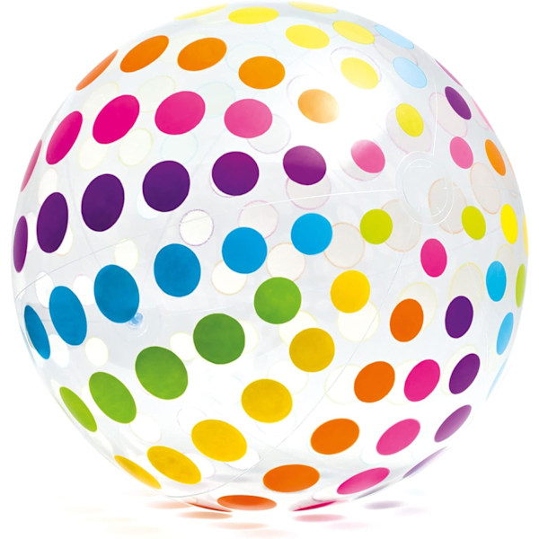 Vattenboll, prickig strandboll, stor strandboll, Diameter 107cm före uppblåsning, 68cm efter uppblåsning A