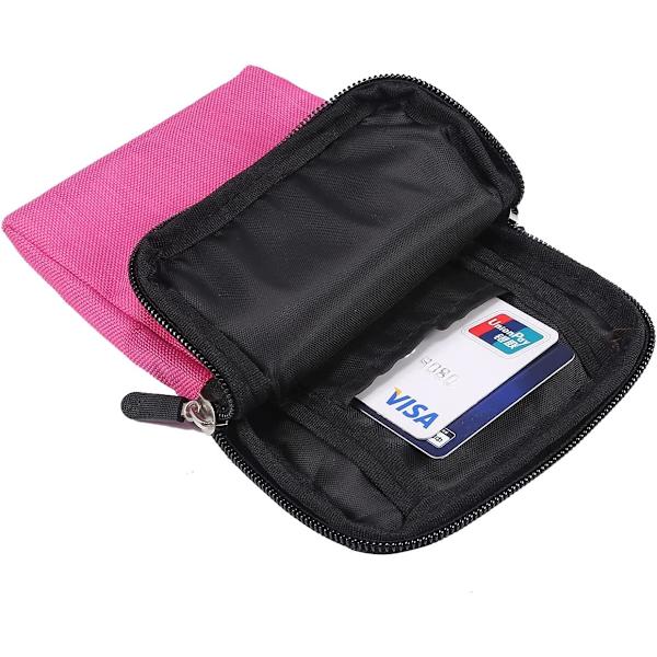Mobiltelefon Axelväska, Mobiltelefon Bältesklämma, Axelväska Messenger Väska Dragkedja Crossbody rose Red Large size