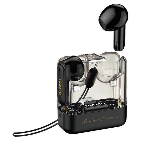 Type A DUDAO U18Pro TWS Bluetooth-øretelefoner Trådløst musikkheadset med transparent ladeetui