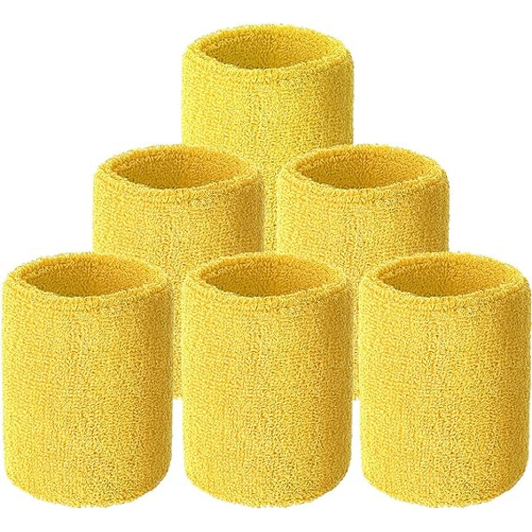 6 kpl Urheilurannekkeet Imuvat Hikinauhat Koripallolle, Urheilulle fluorescent yellow