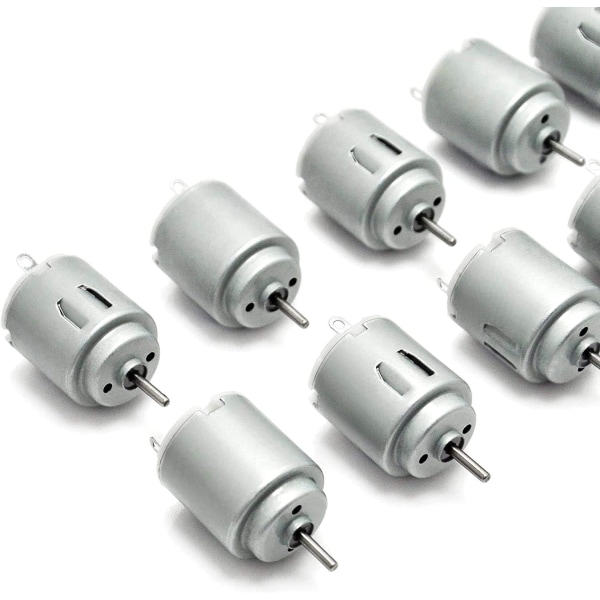 10 kpl DC-moottori 140 Mini sähkömoottori DC 3-5V 6300 RPM DIY-töihin