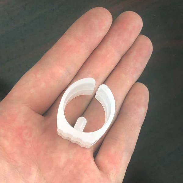 10 stk hvite 25 mm U-formede møbelputer, sklisikre stolben- og rørbeskyttere for ben med 23–26 mm diameter