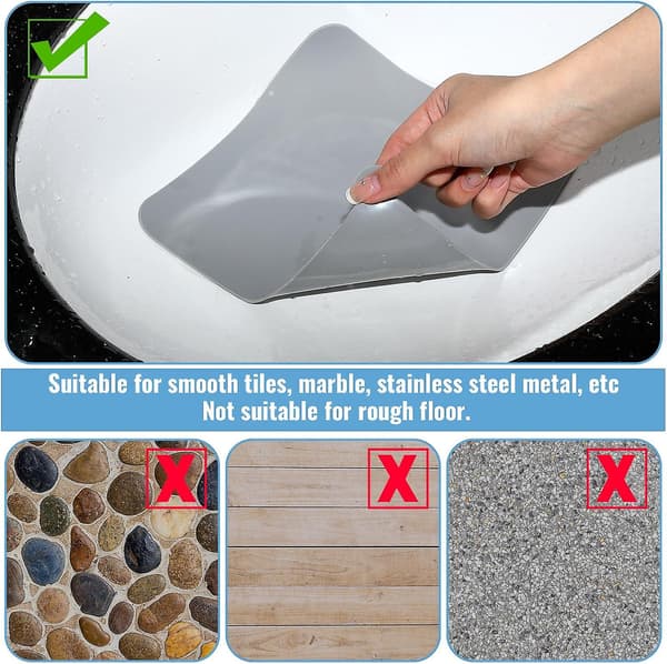 Stycken Anti-lukt Silikon Avloppsproppar, 20×20cm Duschavloppspropp, Universal Diskbänkspropp, Silikon Avloppsskydd