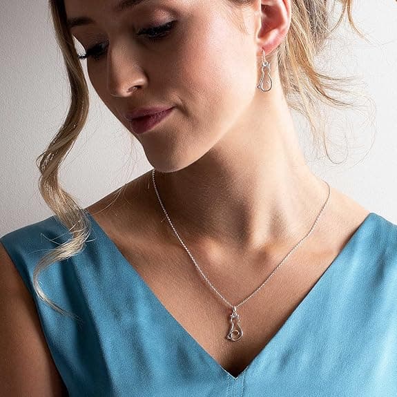 Dew Sterling Silver Katt Halsband på 45,7 cm Kedja