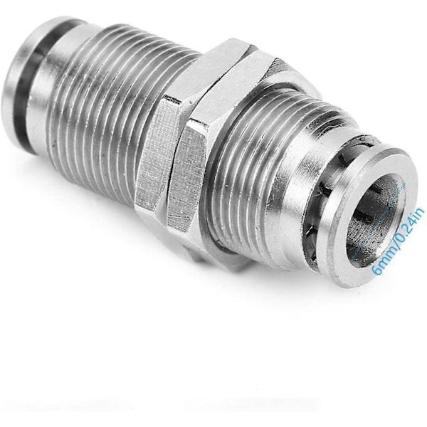 Skotforbindelse Pneumatisk forbindelse Luftslangeforbindelse Push-in fittings til nylon slange (6mm)