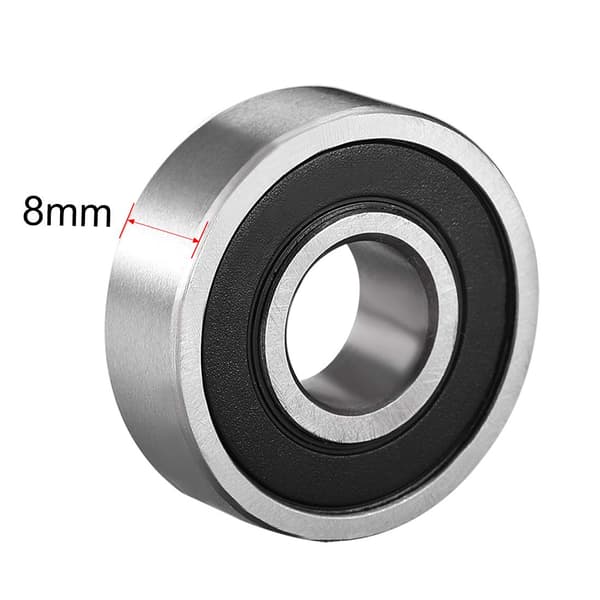 8 st djupa spårkullager 6000RS Två förseglade 10x26x8mm Kolstål