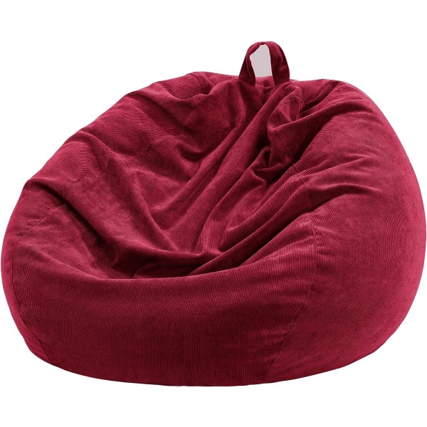 Bean Bag Chair Cover (No Filler) for Kids and Adults,Bean Bag Storage Washable Soft Premium Corduroy Toys Bean Bag Cover