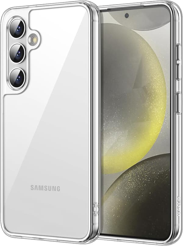 Kotelo Samsung Galaxy S24:lle, kellastumaton, kirkas