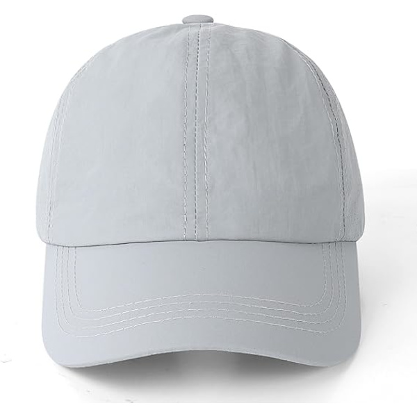 Naisten Baseball-lippis, Poninhäntä-aurinkolippis, Naisten Golf-lippikset, Ristikkäin säädettävät lippikset light grey