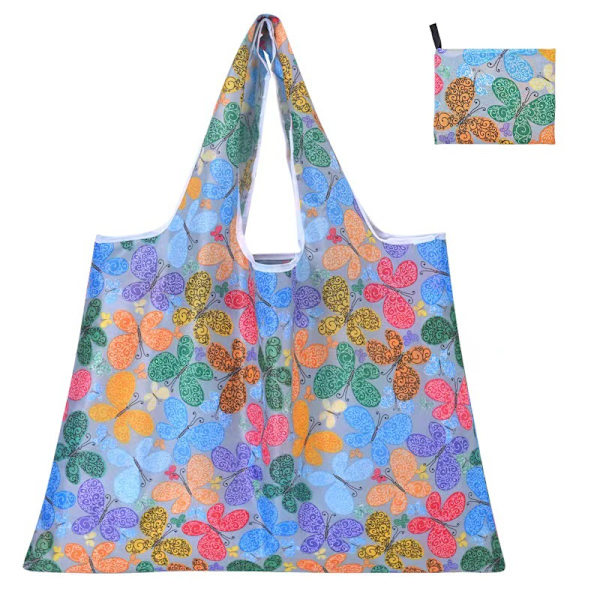 1 st återanvändbar shoppingväska, hopfällbar, tvättbar B 38*45cm