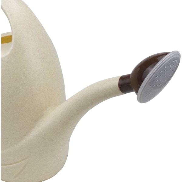 3,5 liters vattenkanna, plast, lättviktig vattenspruta, vattenflaska för trädgård, utomhusbruk, hus, blommor, bonsai-växter (Beige)