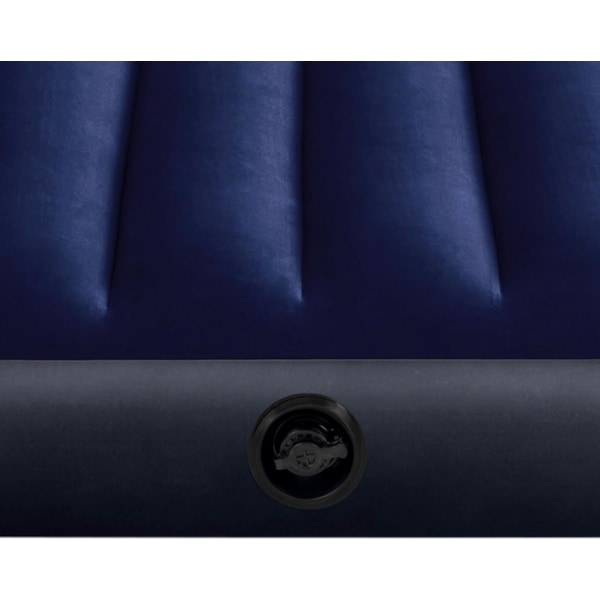 Uppblåsbar Downy AirBed madrass med vattentät flockad yta och Dura-Beam inre struktur, lämplig luftmadrass för resor, Dubbel Double
