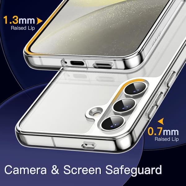 Kotelo Samsung Galaxy S24:lle, kellastumaton, kirkas