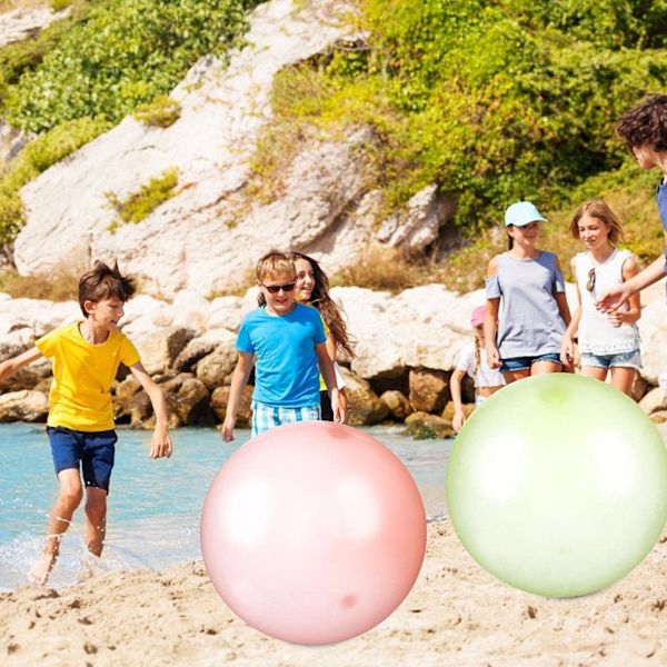 6 stk. Udendørs sjov oppustelig boblebold boblebold til vand stor gennemsigtig ballon oppustelig bold blød gummibold til udendørs indendørs leg