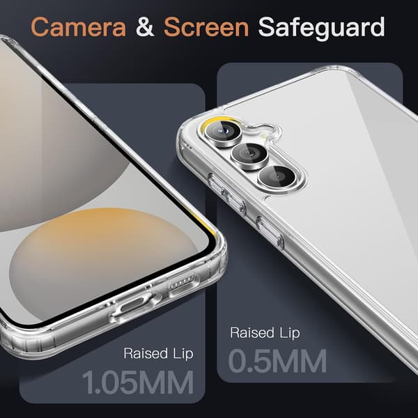 Kotelo Samsung Galaxy S24 FE:lle, kellastumaton, kirkas