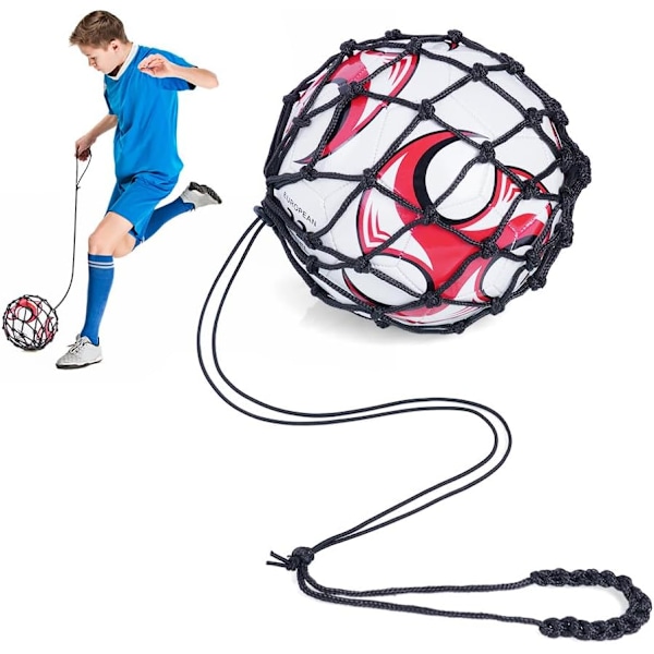 Fotbollsträningsbälte, 5-klor fotbollsparktränare med flexibelt justerbart bälte, träningsutrustning för storlek 3 4 5 fotbollar