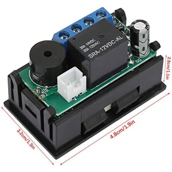 12V DC Termostatstyring Allround Digital Temperaturregulator Termostat med Sensor Digital Display Mikrocomputer