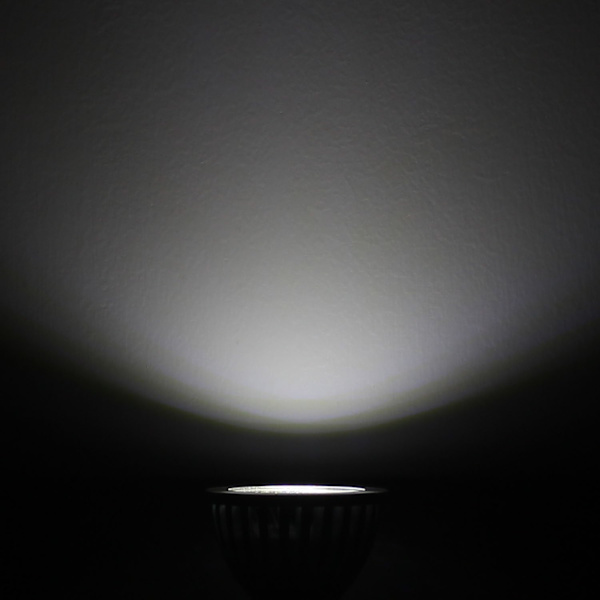 MR16/GU5.3 COB LED -polttimo, 3 W/210 lm, DC 12 V, viileä valkoinen 6000 K, vastaa 20 W:n halogeenivaloa, ø48x50, 120° säteen kulma, 10 kpl