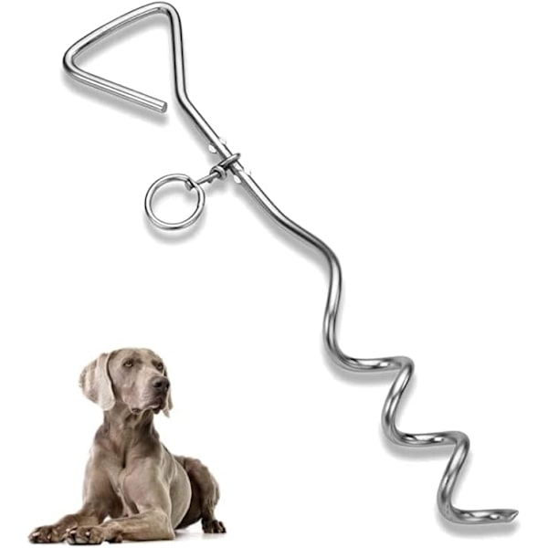 1 x 16 tum markspik (40 cm) Hundkedjor för hundkoppeltillbehör
